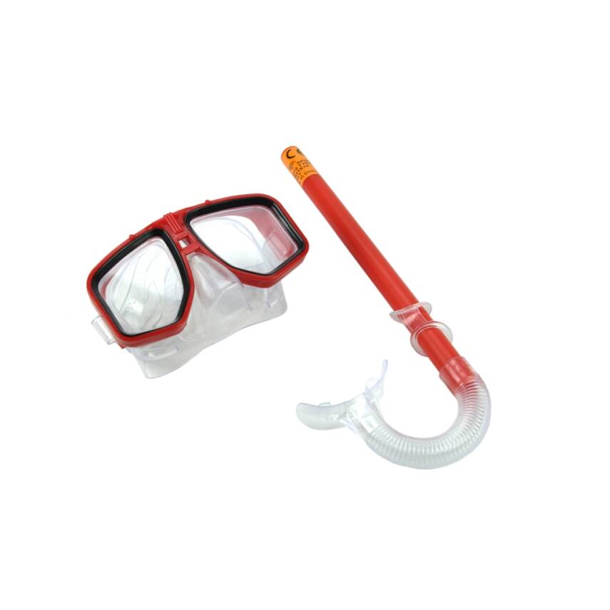 Vardem Dalış Maskesi ve Şnorkel Seti Kırmızı - Su Altı Dünyasını Keşfet! - 1