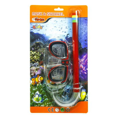 Vardem Kırmızı Çocuk Dalış Seti: Su Altı Gözlüğü ve Şnorkel - Maceracı Model - 2