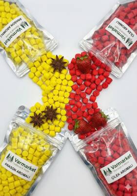 Varmarket 2'li Avcı Seti: Sarı Anason + Kırmızı Çilek Sazan ve Yayın Hamuru (Toplam 160gr Hazır Kesme Yem) - 4