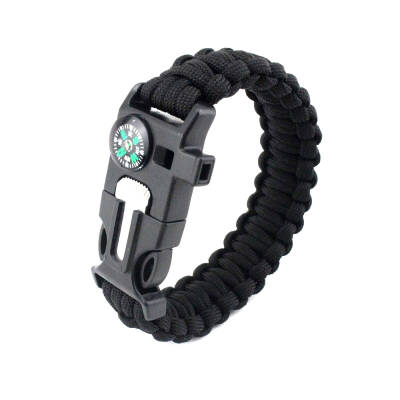 VarMarket Pusulalı Magnezyum Çubuklu Paracord Bileklik - Outdoor Survival Aracı - 1