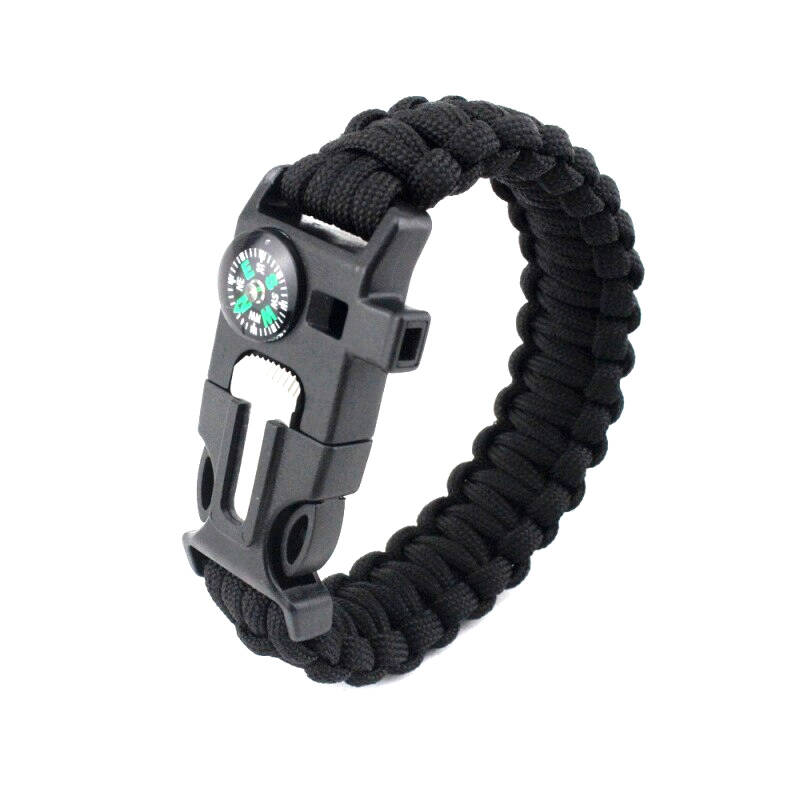 VarMarket Pusulalı Magnezyum Çubuklu Paracord Bileklik - Outdoor Survival Aracı - 1