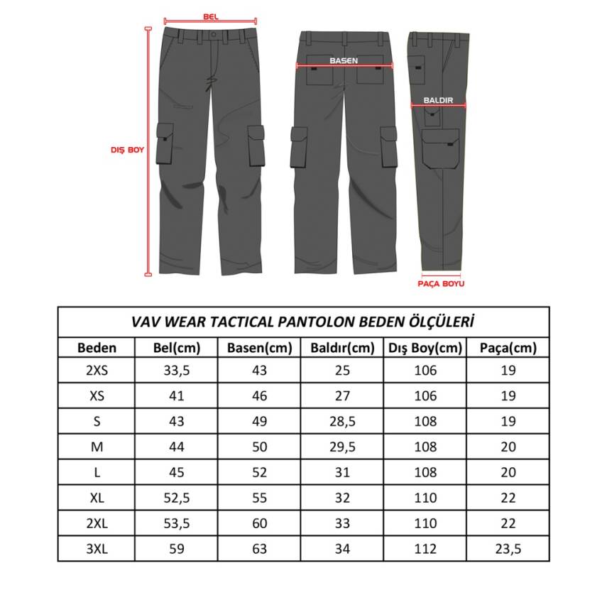 VAV Wear Hidden 12 Kum Beji - Erkek Taktikal Su Geçirmez Outdoor Pantolon - 4