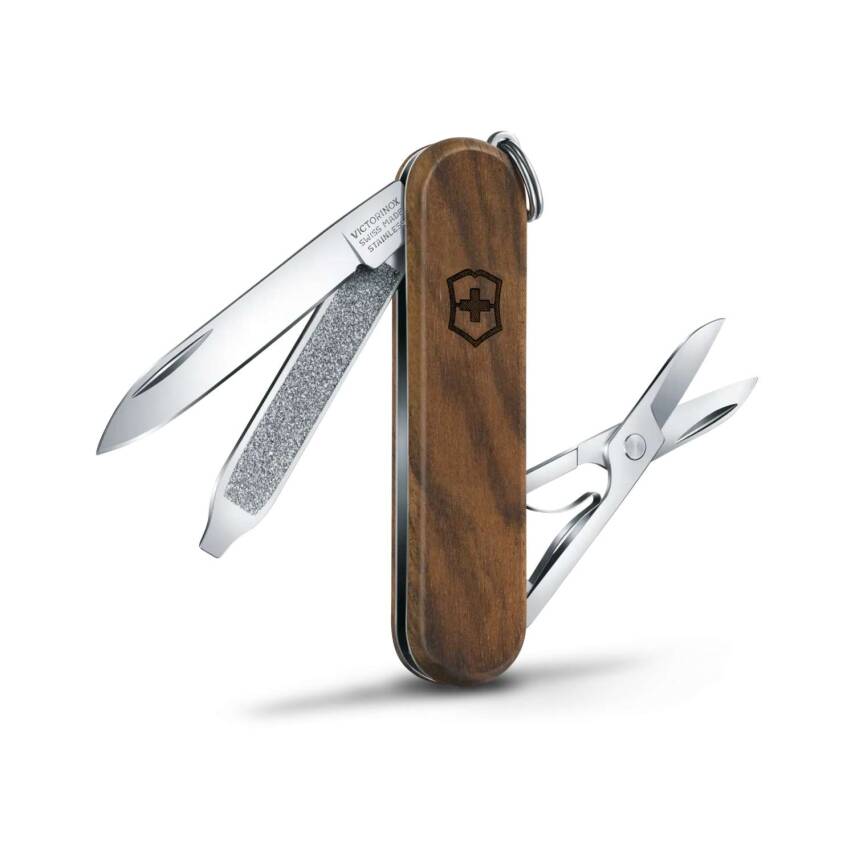 Victorinox Classic SD Ceviz Ağacı Kabzalı İsviçre Çakısı - Doğal Ahşap - 2