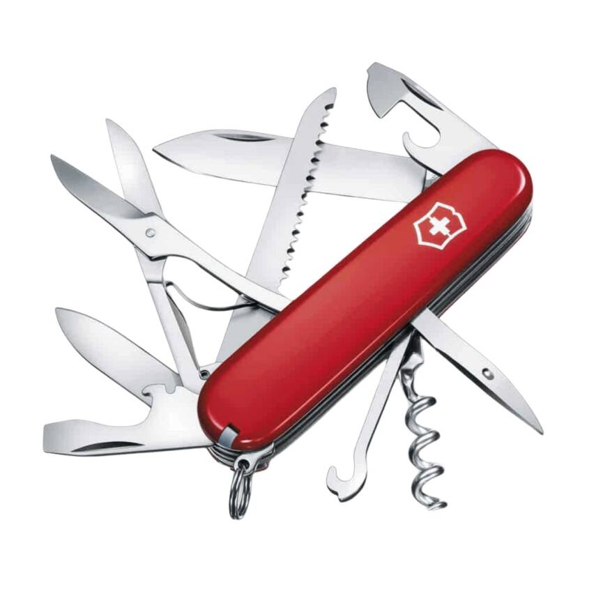 Victorinox Huntsman Kırmızı İsviçre Çakısı - 15 Fonksiyonlu Maceraperest - 1