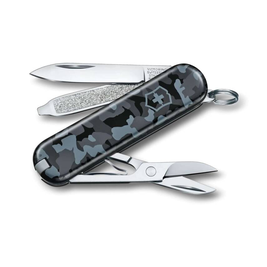 Victorinox Klasik SD Lacivert Kamuflaj 58mm İsviçre Cep Çakısı - 1