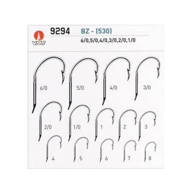VMC 9294BZ No: 6 Karbon Çelik Balık İğnesi - 100'lü Paket