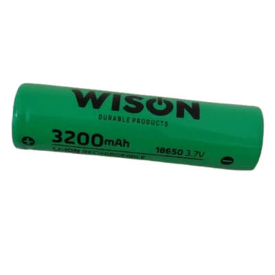 Wison WS-18650 3.7V 3200mAh Li-ion Pil - Güvenilir ve Uzun Ömürlü Enerji