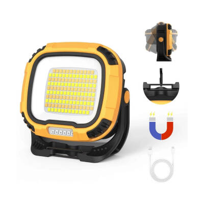 Şarj Edilebilir Çalışma Lambası - Wison - Çok Fonksiyonlu - Mıknatıs & Kancalı