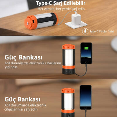 Şarj Edilebilir Çok Amaçlı Led Aydınlatma - Wison - 3500 Lümen - 5