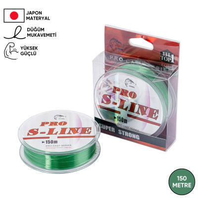 Yeşil Olta Misinası - Japon Materyal - 150 Metre - Pro S-Line - 0,33mm
