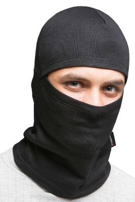 Yetişkin Thermoform Heavy Siyah Kar Maskesi - Üstün Koruma ve Konfor