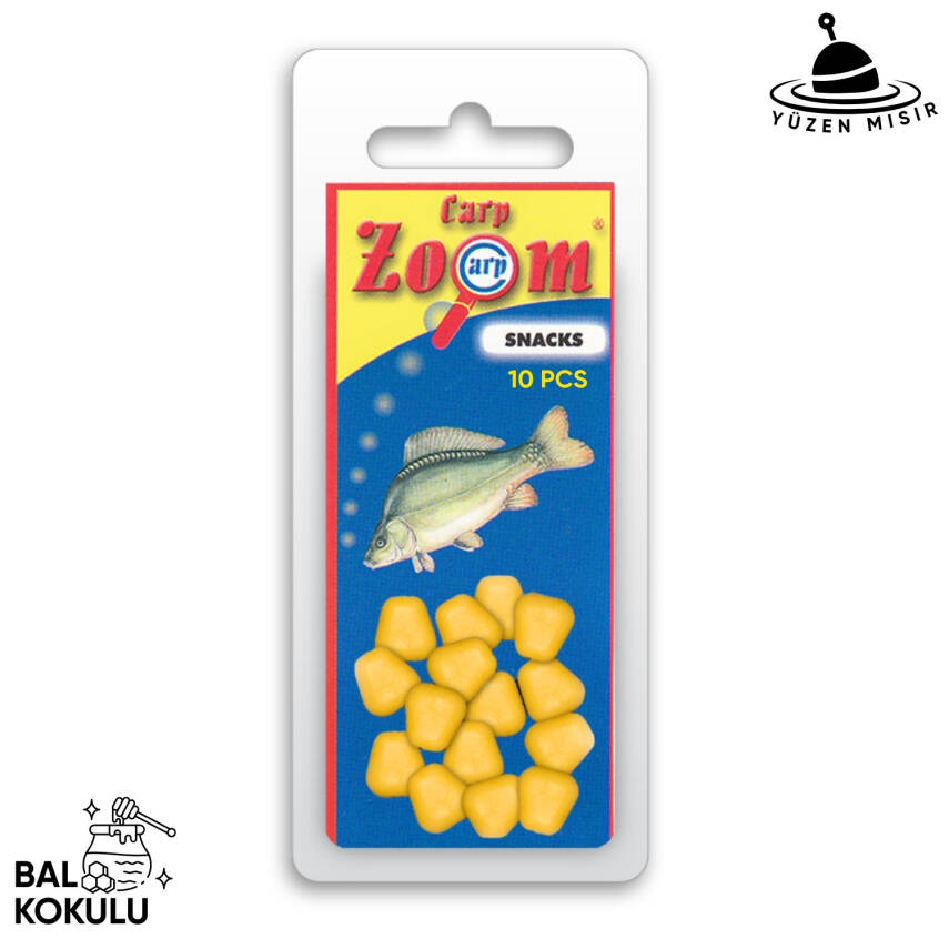 Yüzen Silikon Mısır Yem - Yüzen Sazan Mısırı - Midi - 10 Adet - Bal Kokulu - 1